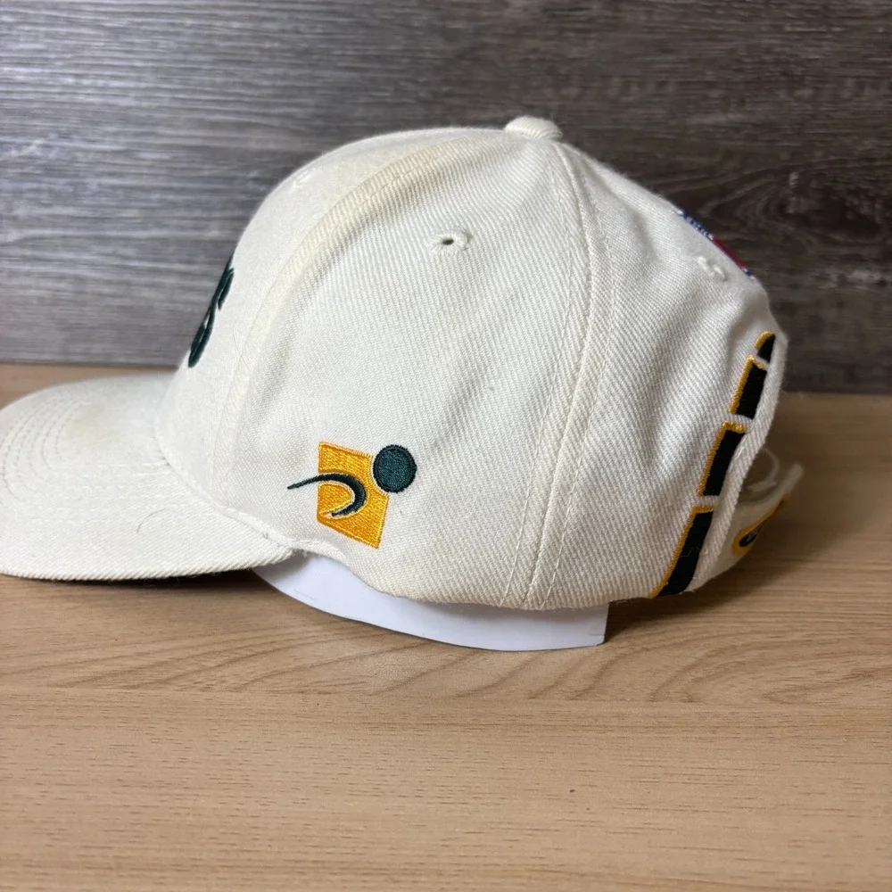 Vintage Green Bay Packers Hat Strap Back White Sports Specialties NFL Football